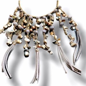 Erica Lyons Statement Abalone Necklace Stunning